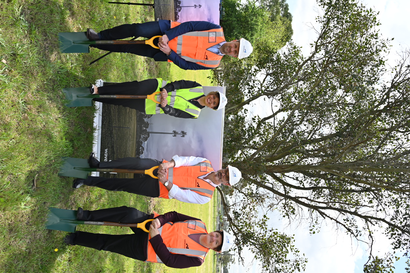 Paul Tremlett, Hon. Michelle Rowland MP, Grant Stevenson, Anne Stanley